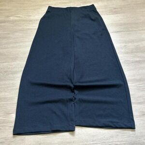 Navy Blue Wide Leg Baggy Dress Pants 26x26 11.5" Leg Opening Y2K Vintage